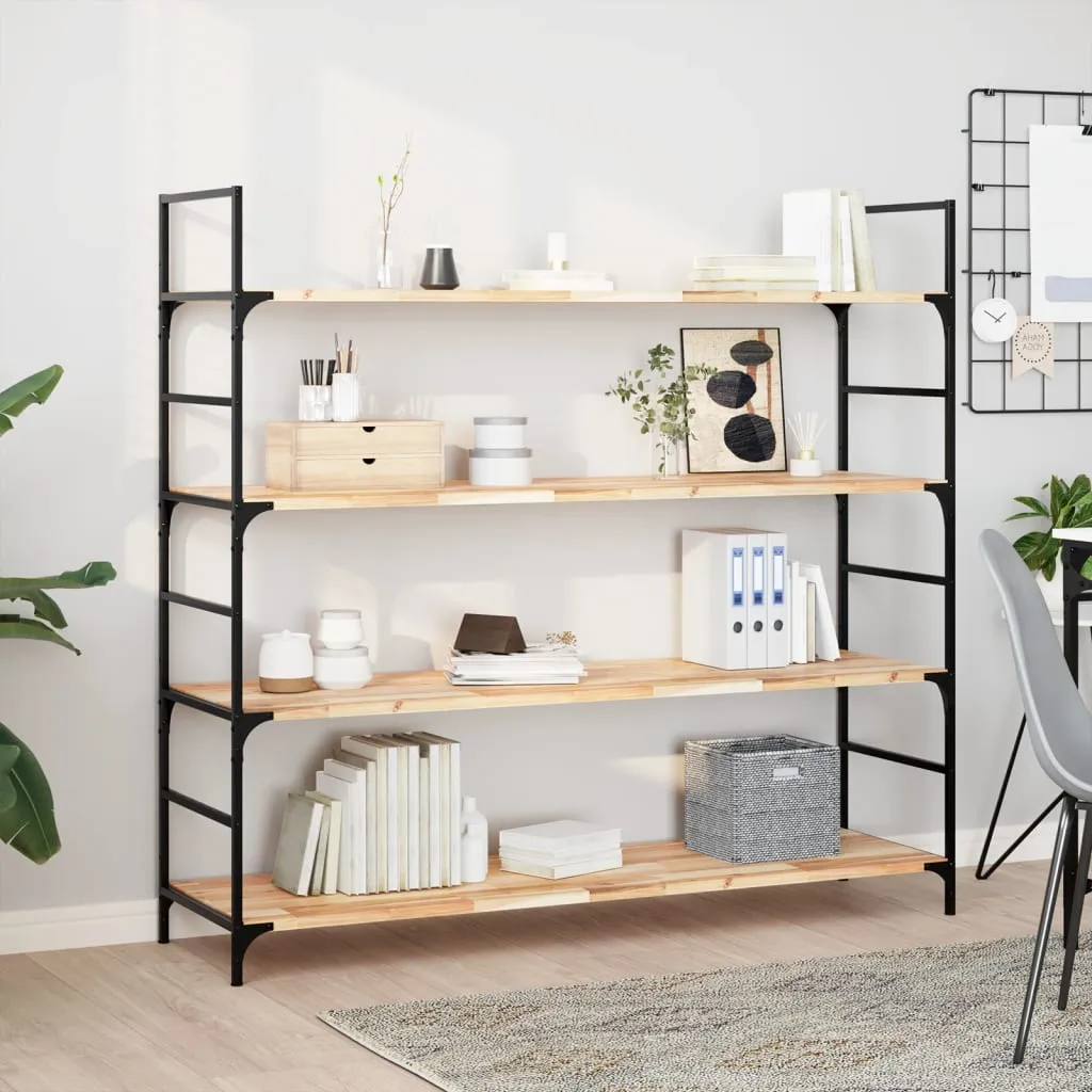 Floating Shelves 3 pcs 140x40x2 cm Untreated Solid Wood Acacia