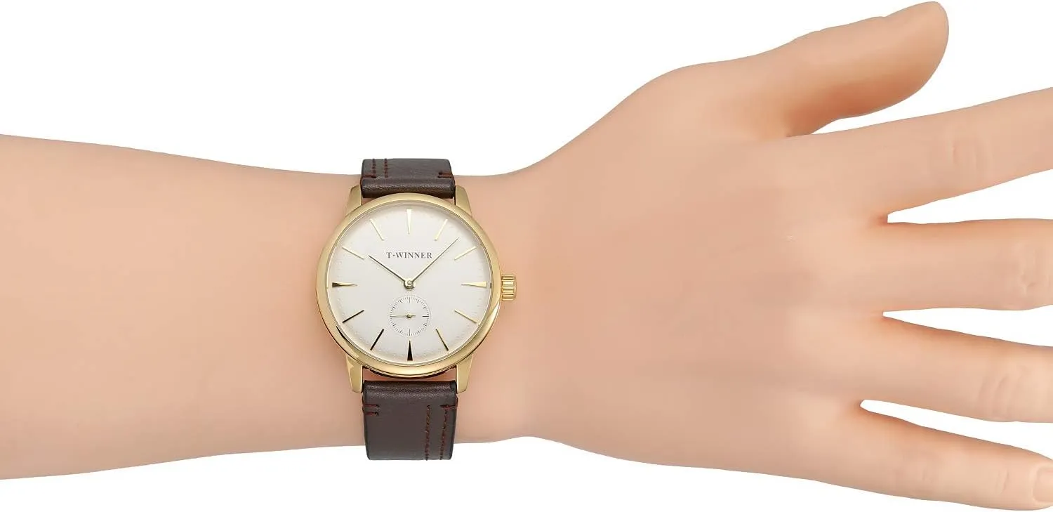 FORSINING Men's Mechanical Hand-Wind Analog Sport Style Wristwatch with Leather Strap