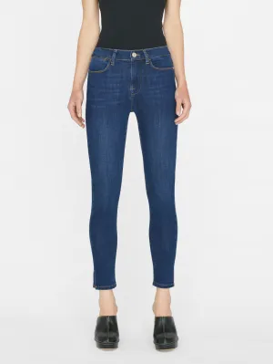 Frame - Le High Skinny Side Slit in Majesty