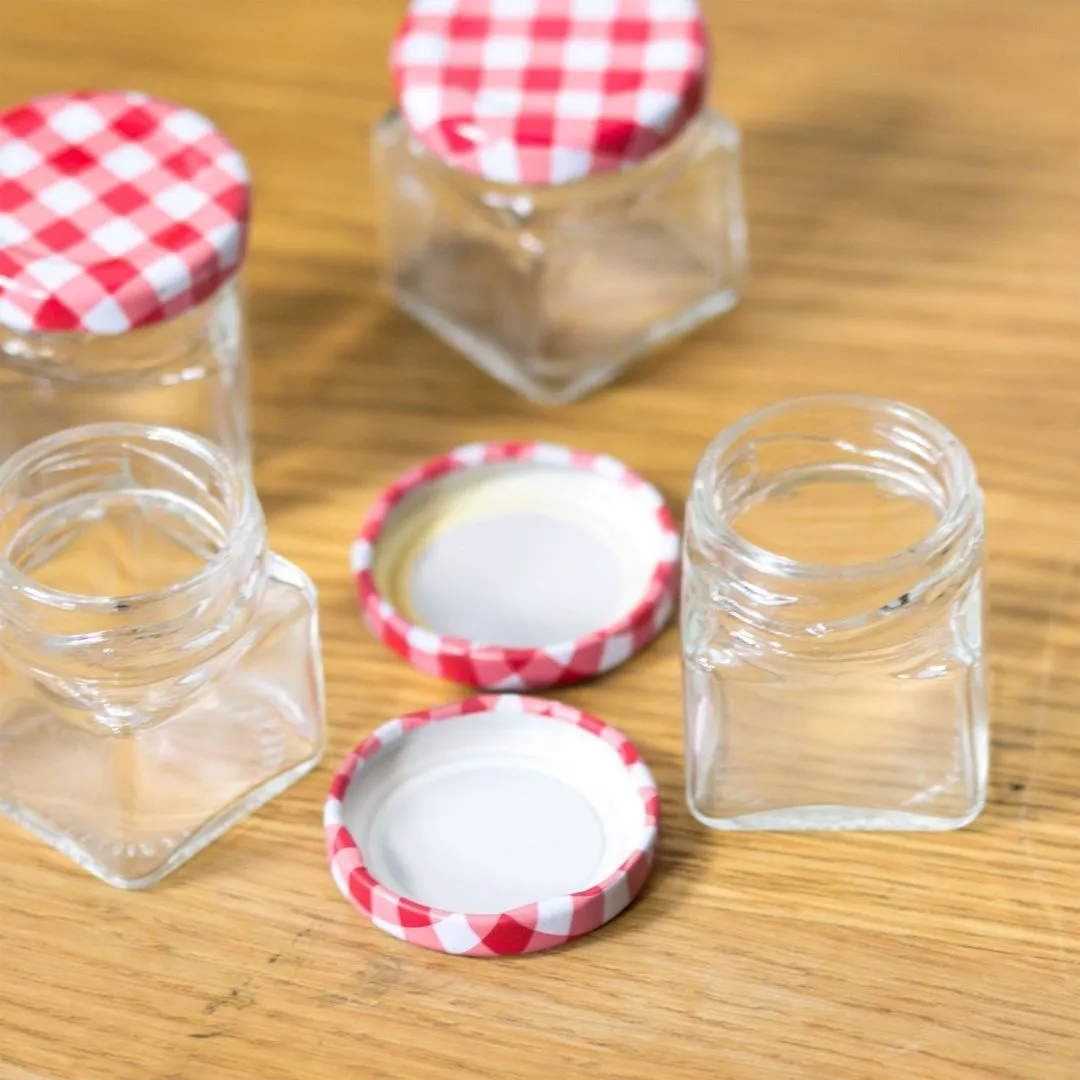 Glass Jar Set With Screw Top Lids 5 Pcs