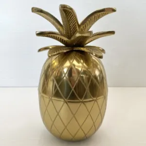 Gold Pineapple Canister