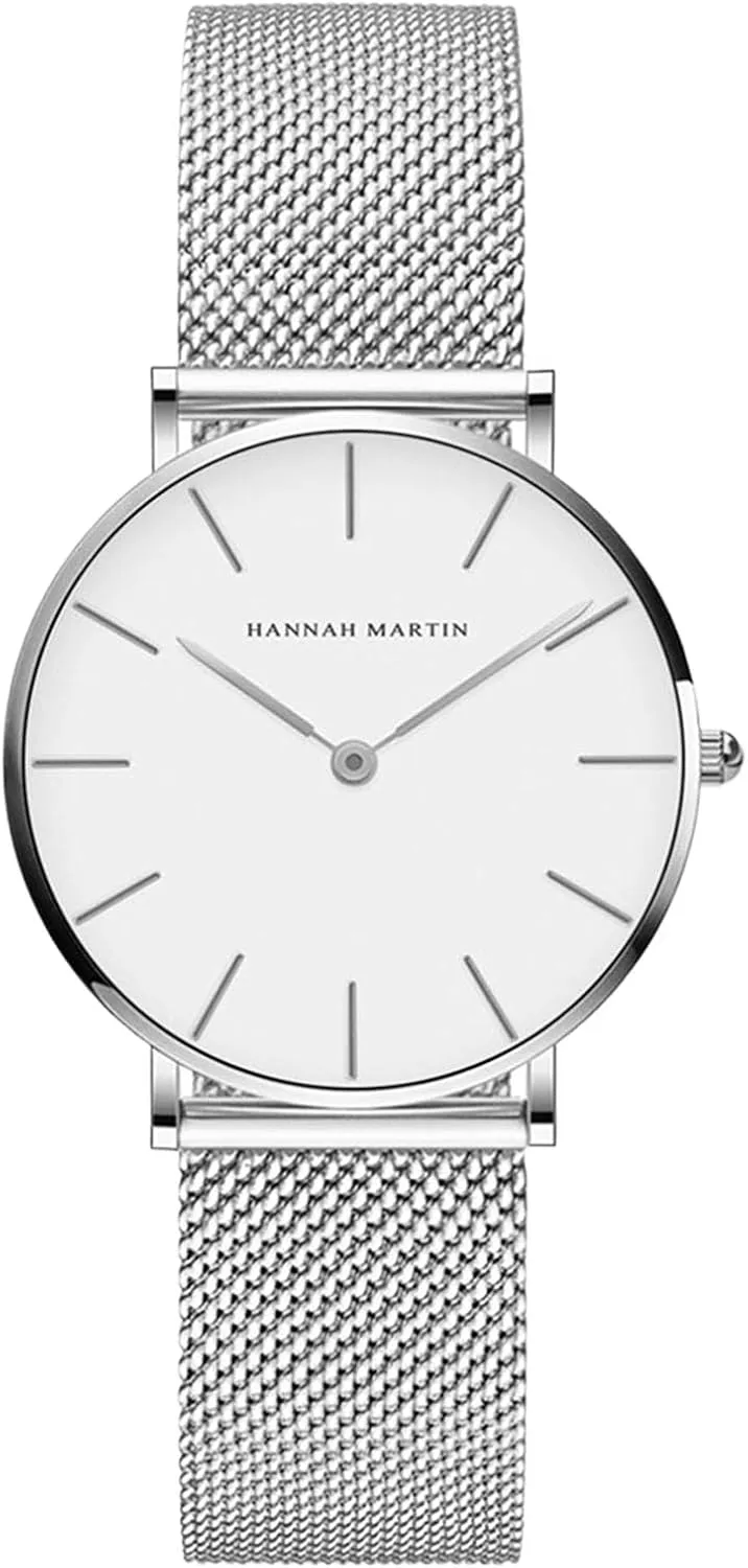 Gold Watches for Women Classy Round Quartz Watch Minimalist Waterproof Ladies Bracelet Wrist Watch,Stainless Steel Band,Reloj Mujer