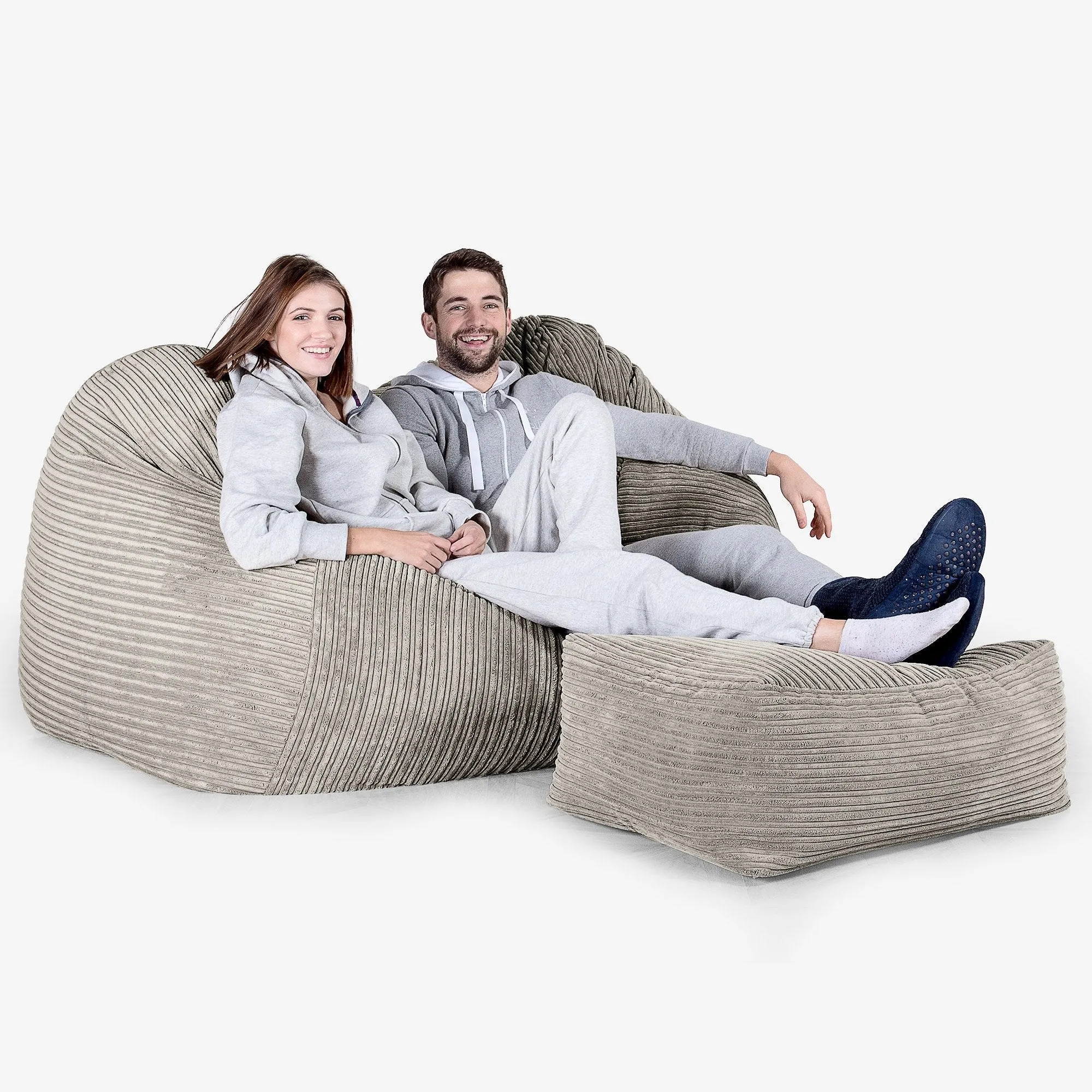 Huge Bean Bag Sofa - Cord Mink