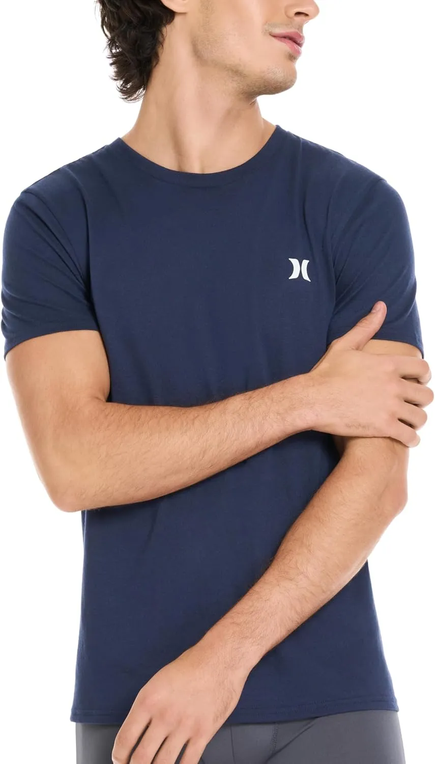 Hurley Men's 2 Pack Cotton Crewneck Short Sleeve T-Shirt
