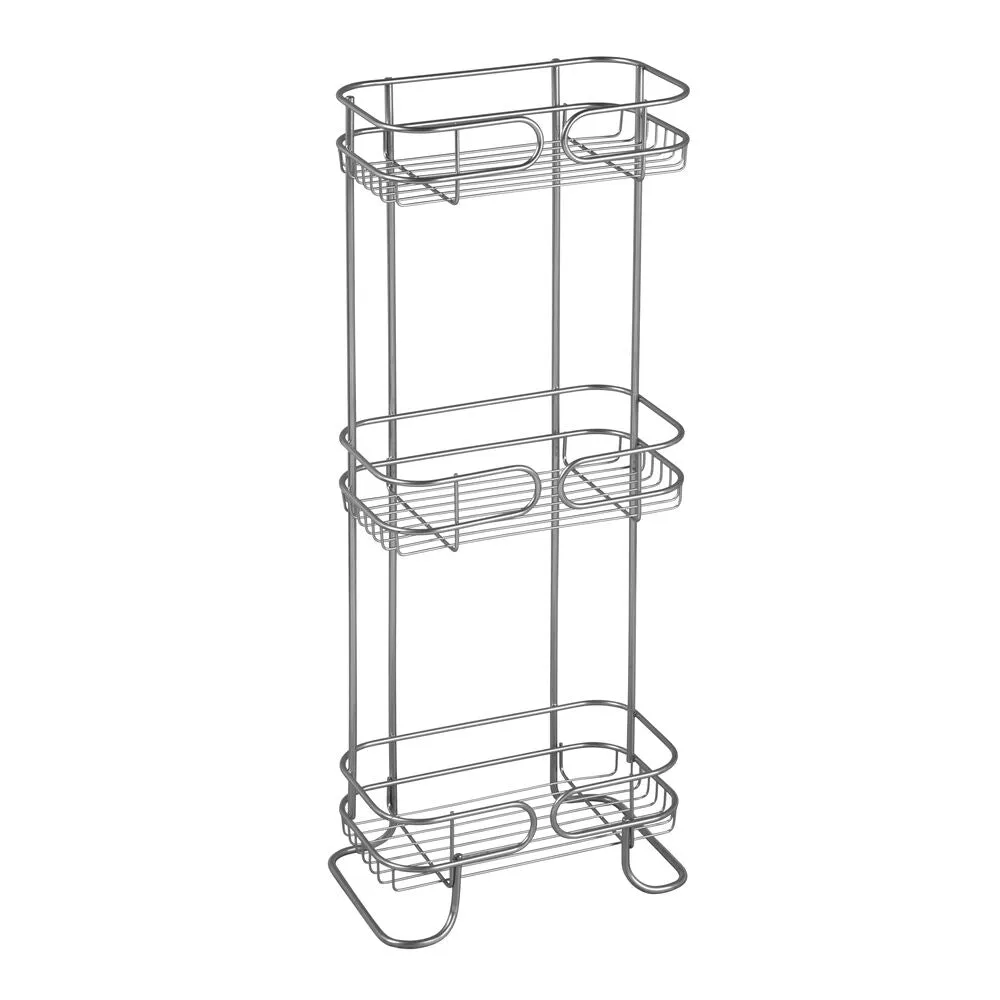 iDesign Neo 3-Tier Bath Shelf in Silver