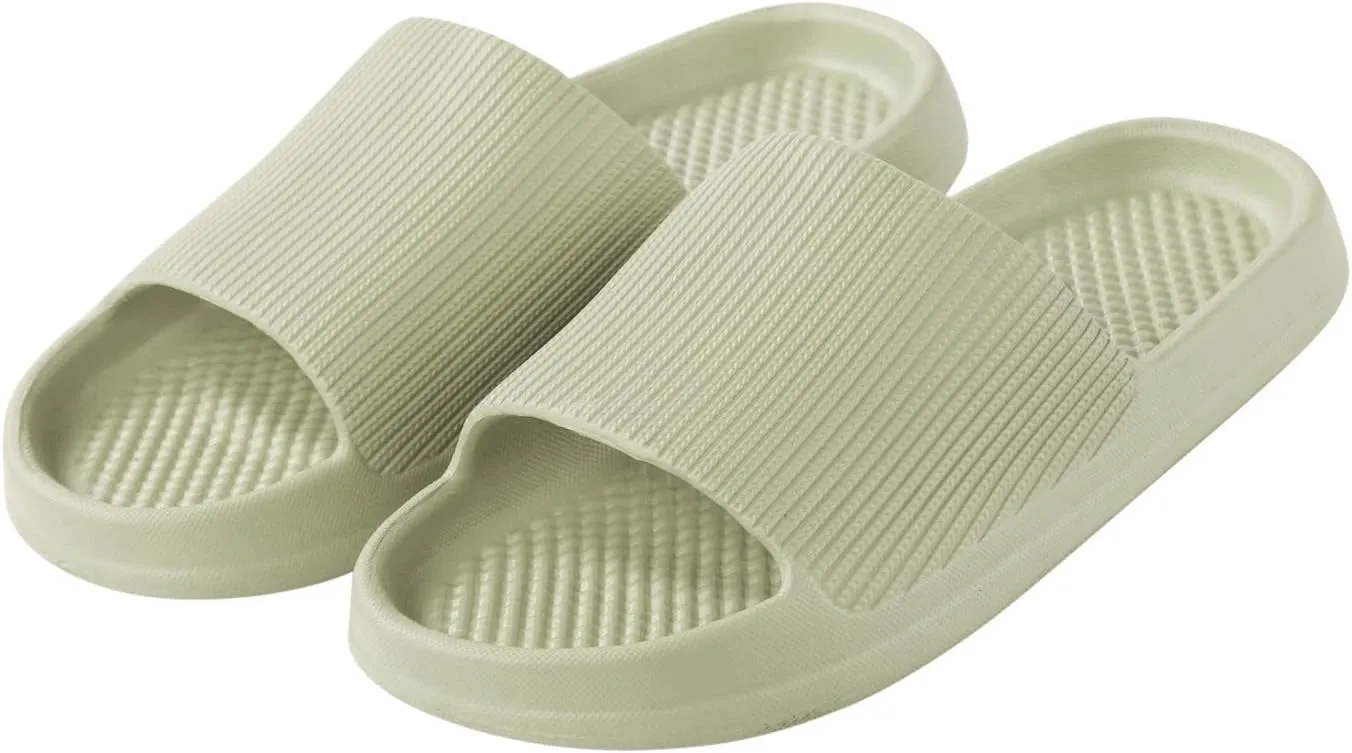 Indoor Slippers Women Slides Shower Slippers Men Womens Shower Shoes with Drainage Hole Water Shoe for Beach, Showers