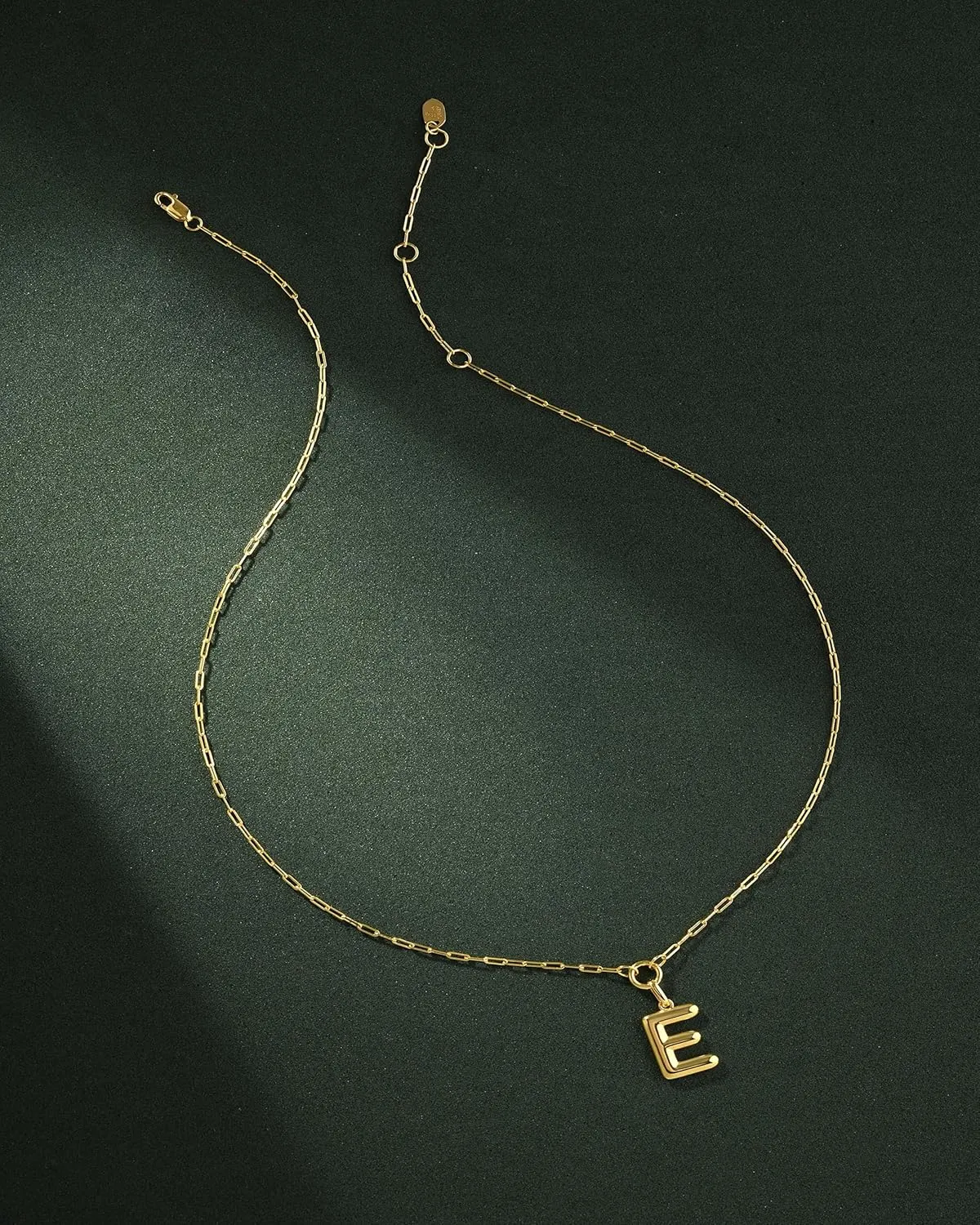 Jewelry Atelier Gold-Filled Initial Necklace for Women  Layered Initial Necklace with A-Z Pendant  14k Gold-Filled Paperclip Chain Cute Layered Gold Choker  Gold Jewelry for Women