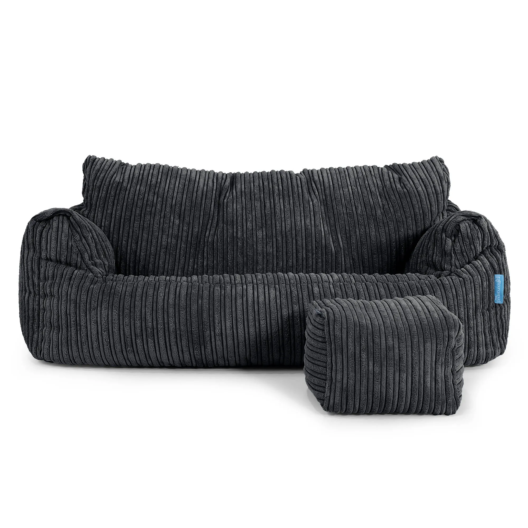 Josephine Childrens Sofa Bean Bag 1-5 yr - Cord Black