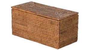 La Jolla Rectangular Rattan Storage and Toilet Roll Box