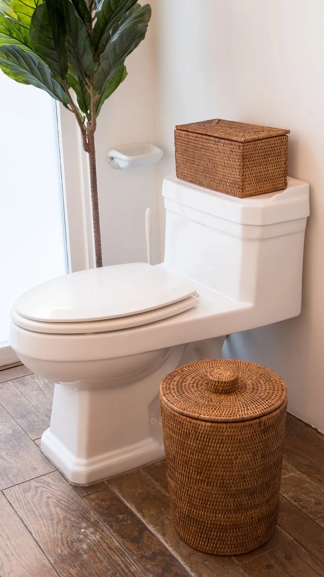 La Jolla Rectangular Rattan Storage and Toilet Roll Box