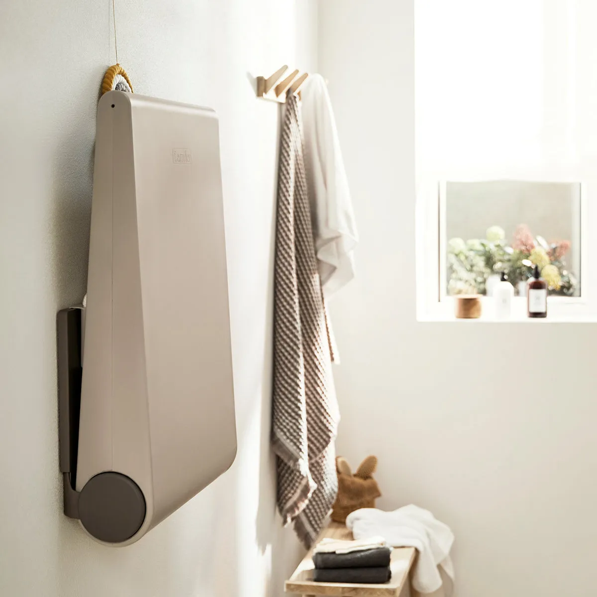 Leander, Wall-Mounted Changing Table, Wally, Cappuccino