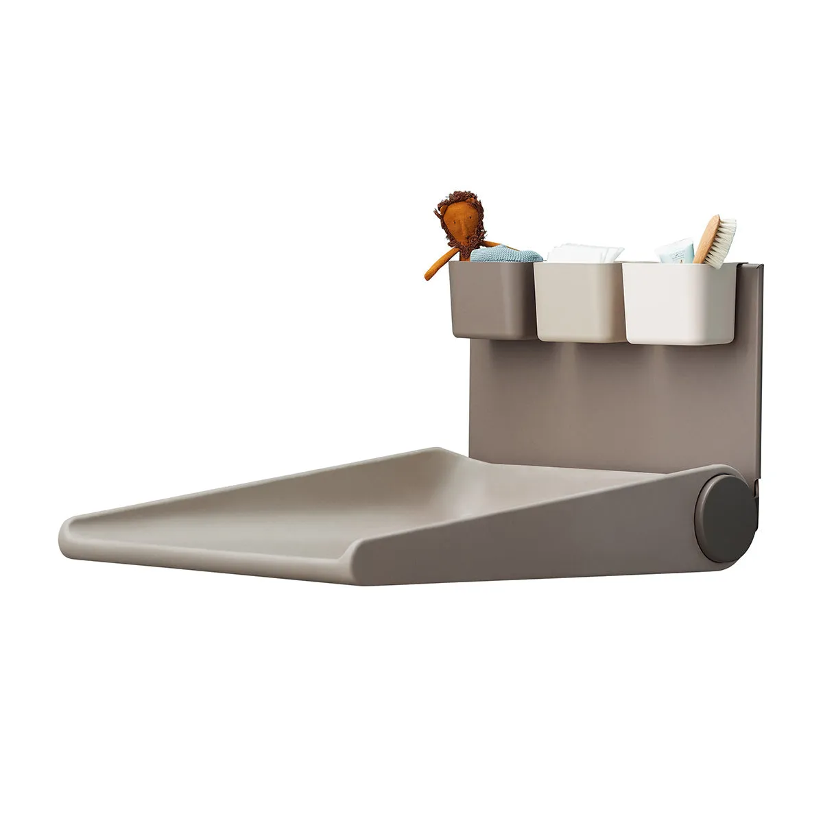Leander, Wall-Mounted Changing Table, Wally, Cappuccino