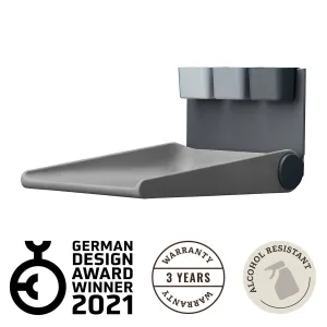 Leander, Wall-Mounted Changing Table, Wally, Grey