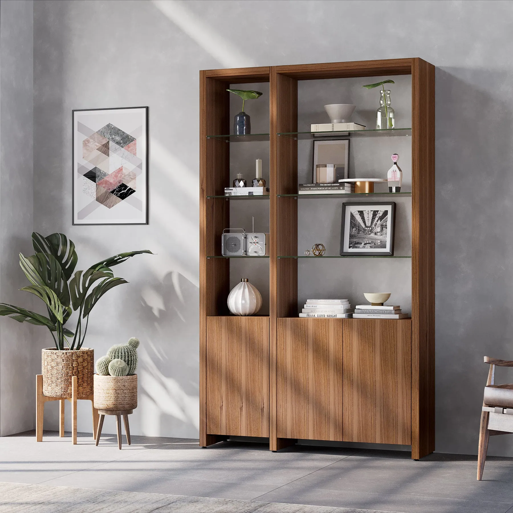 Linea Offset 2 Shelf System