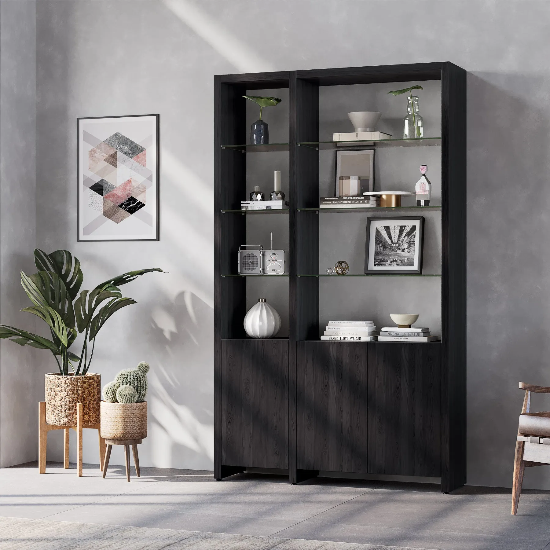 Linea Offset 2 Shelf System
