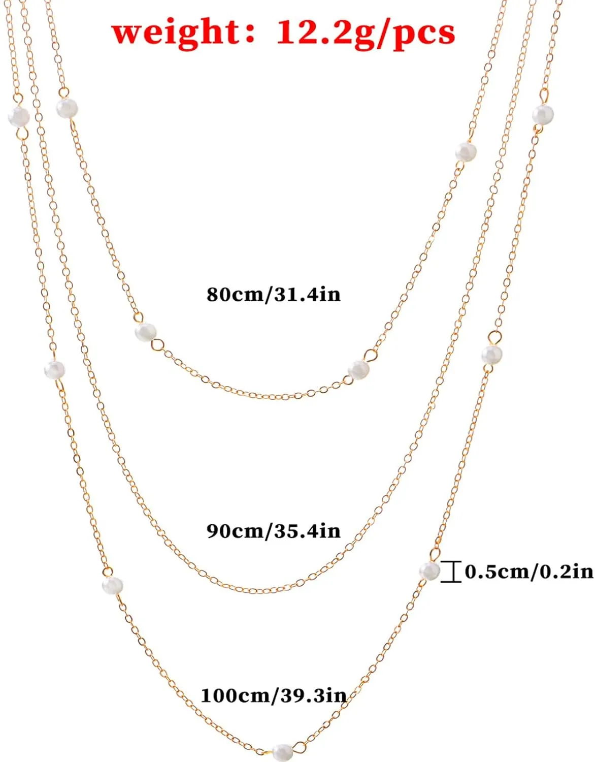Minimalist Multilayer Choker Adjustable Beads Long Link Chain Tassel Pendant Necklace Delicate Sweater Collar Statement Simple Jewelry for Women