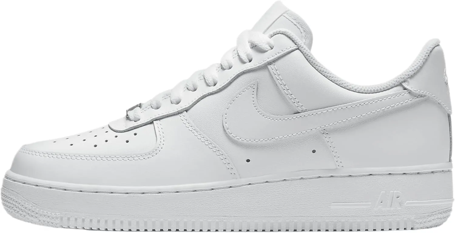 Nike Women Basketball Shoe, White Metallic Logo, 5.5 US