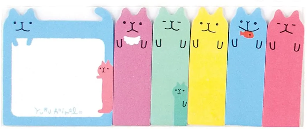 Ooly Note Pals Sticky Tabs - Color Cats