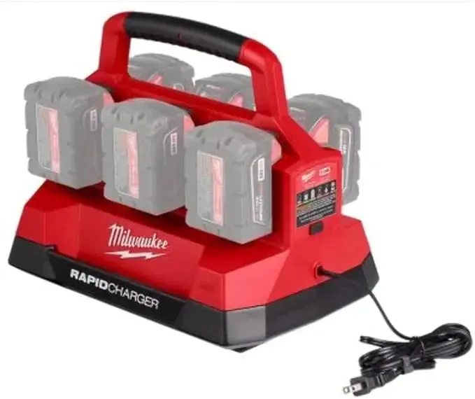 Open Box -  Milwaukee Tool M18 18V Lithium-Ion PACKOUT 6-Port Rapid Charger