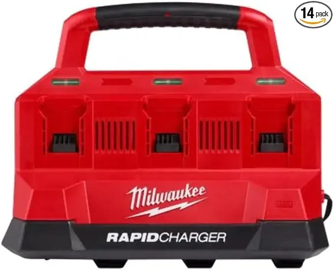 Open Box -  Milwaukee Tool M18 18V Lithium-Ion PACKOUT 6-Port Rapid Charger