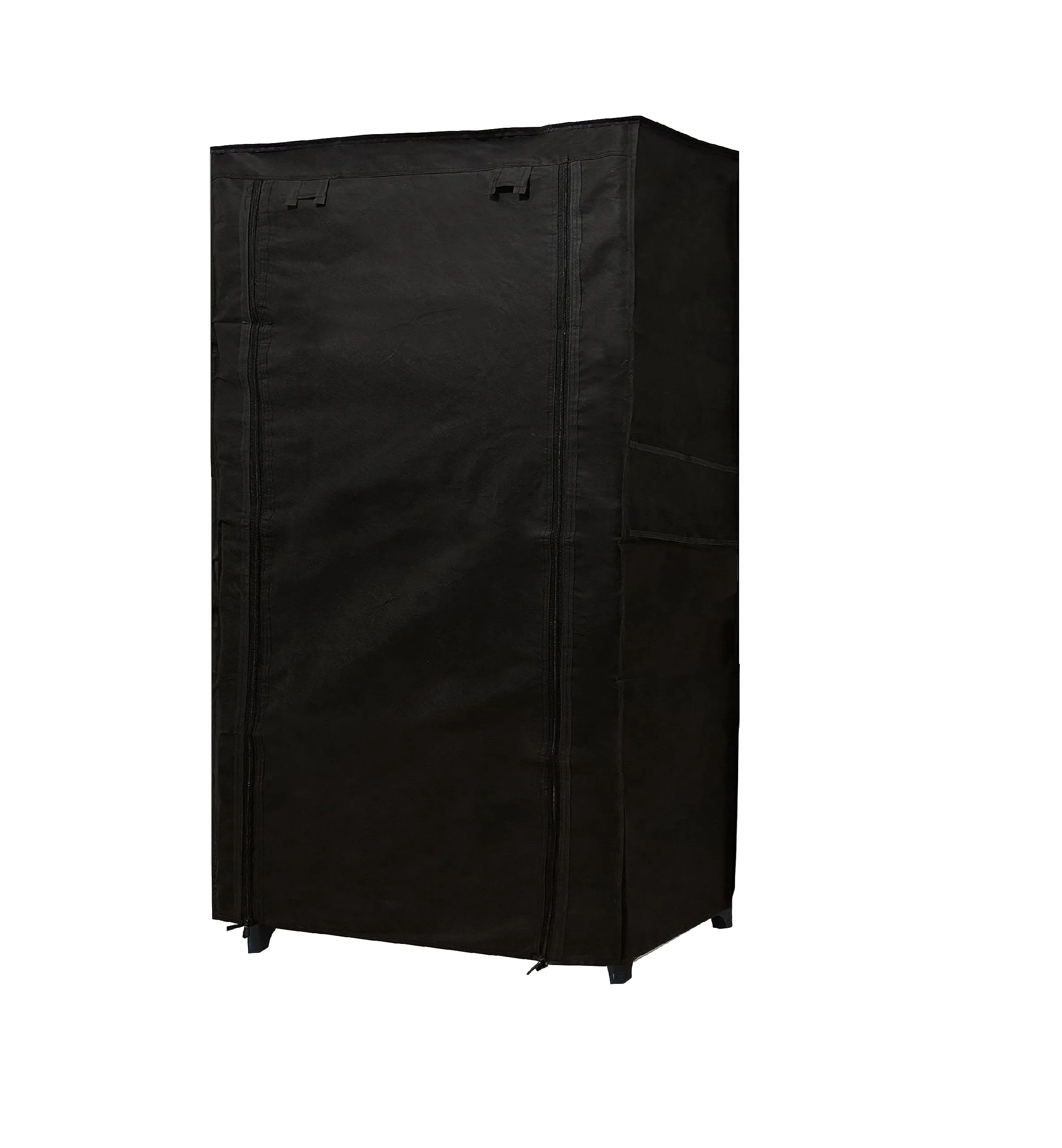 PHILOSHOP Home Utility Portable Space Saving 4 Layer Shoe Rack Organizer Stand Black, Metal