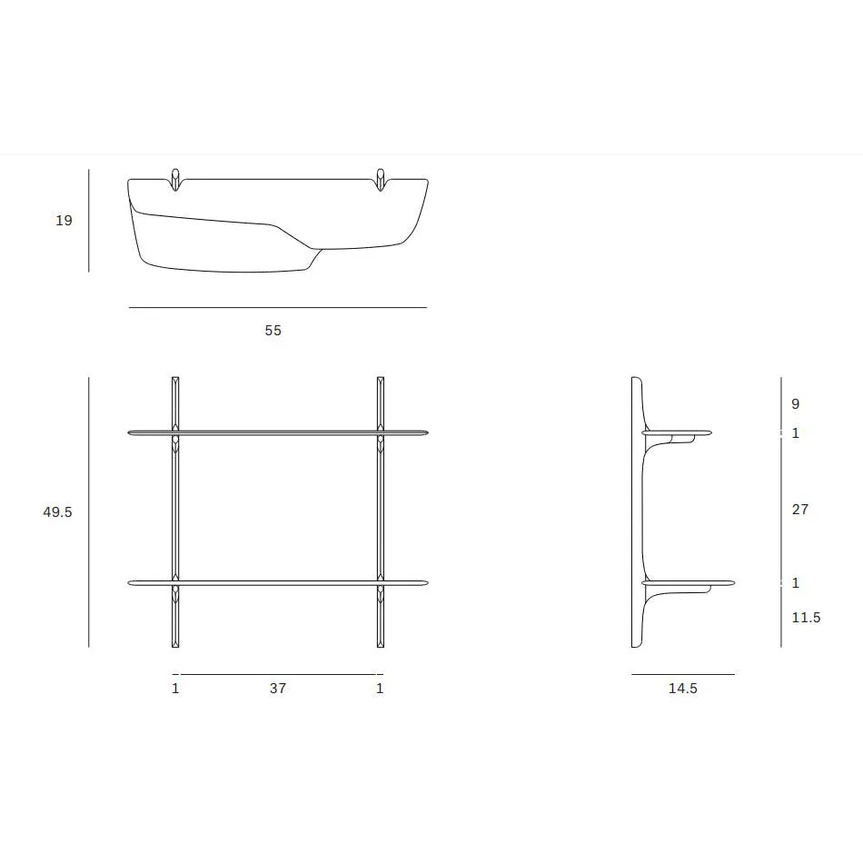 PI Wall Mounted Desk