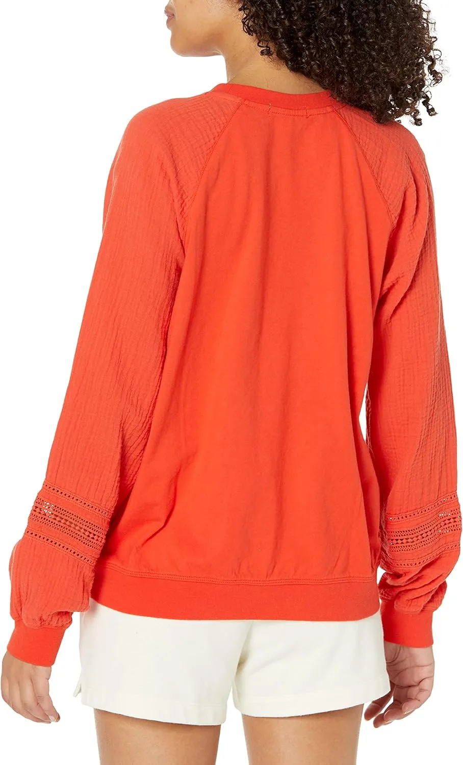 PJ Salvage Women's Loungewear Gauzin Around Long Sleeve Top