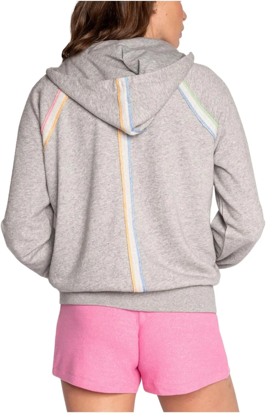 PJ Salvage womens Loungewear Neon Stripes Hoody