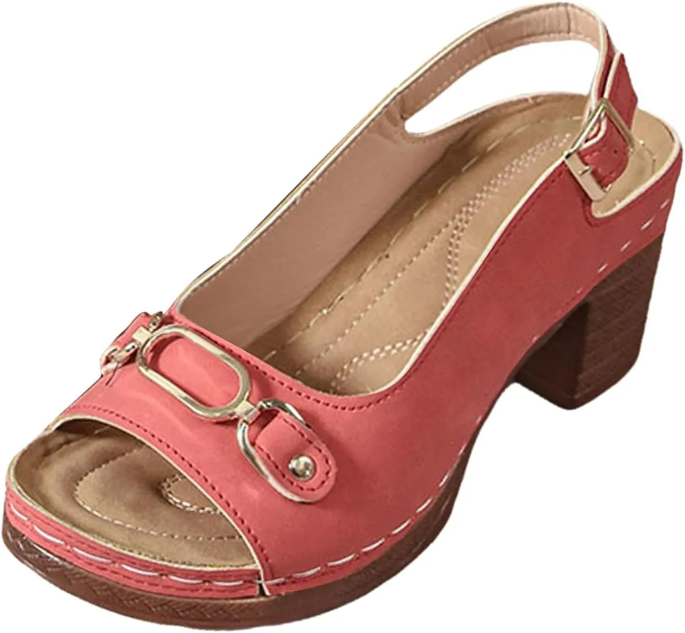 Platform Sandals Women Espadrille Wedge Casual Slippers Open Toe Dressy Heels Summer Slingback Wide Beach High Espadrilles Slip on Cute Slip-on Adjustable Buckle Ankle Strap Shoes Wedges