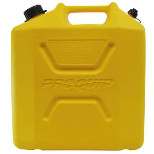 Pro Quip 15L Plastic Fast Pour Fuel Jerry Can - Diesel Yellow - 1007