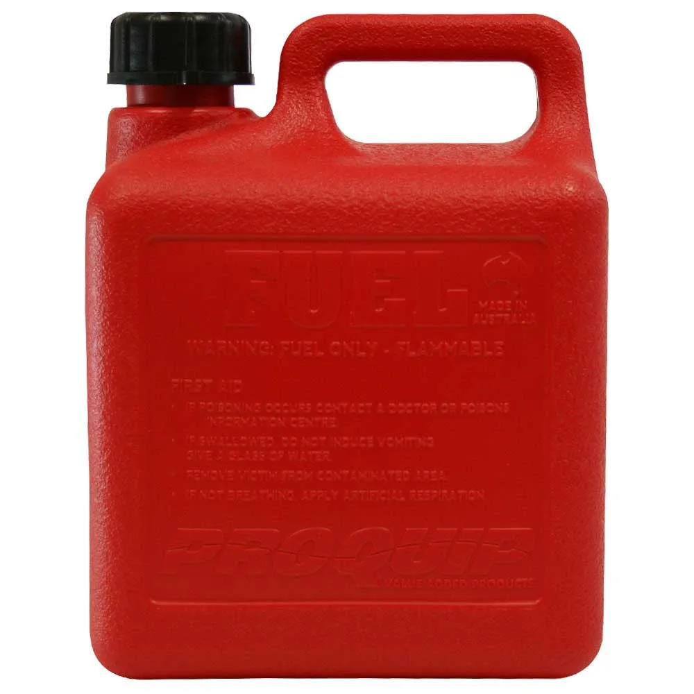 Pro Quip 4L Emergency Plastic Petrol Fuel Can with Breather Pourer - 0804
