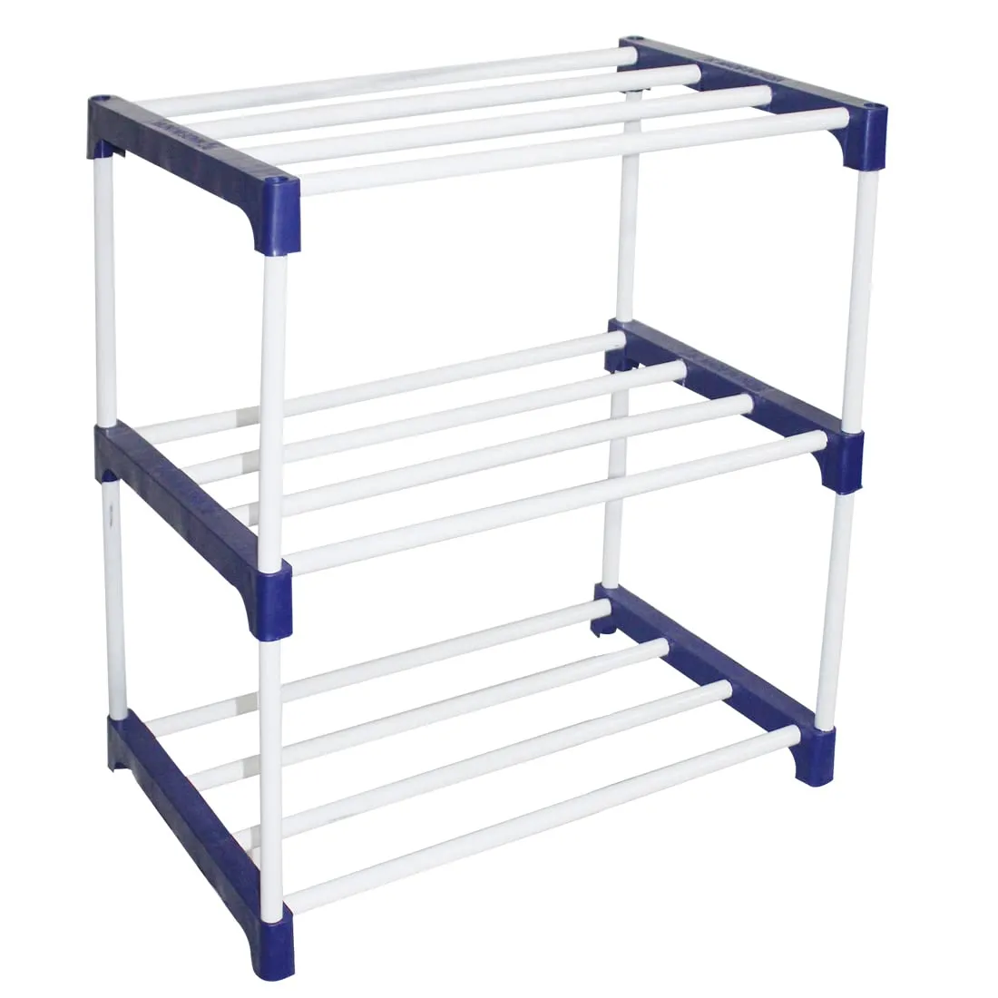 rawzz 3 Shelves shoe rack Multipurpose storage Rack made of metal 16mm pipe