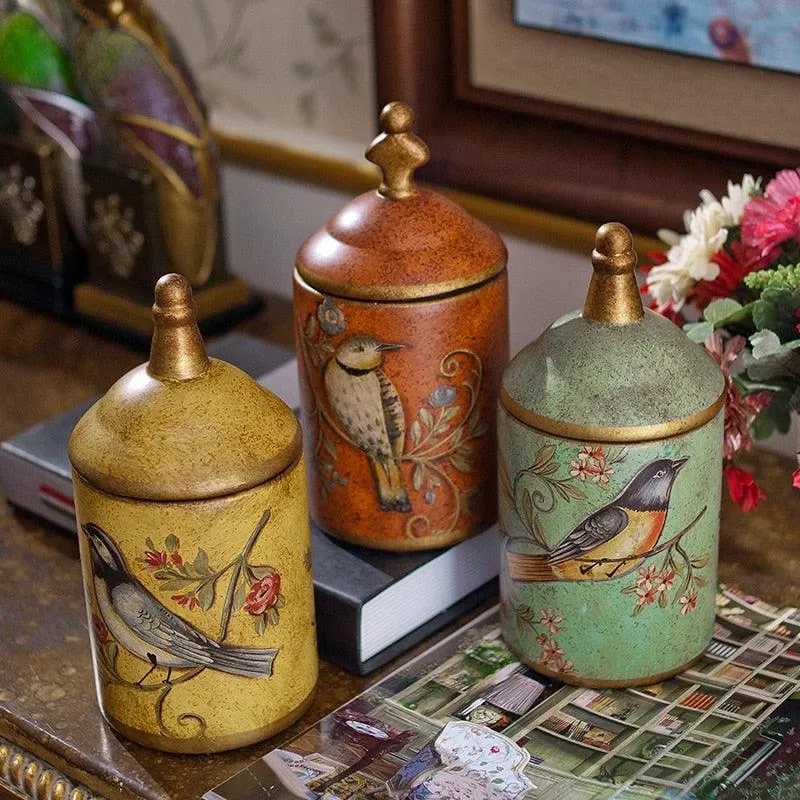 Retro Ceramic Tea Caddies