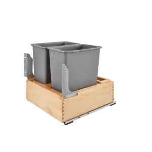 Rev-A-Shelf / 4WC-24DM2-SC / Wood Pullout Trash/Waste Container w/ Soft-Close