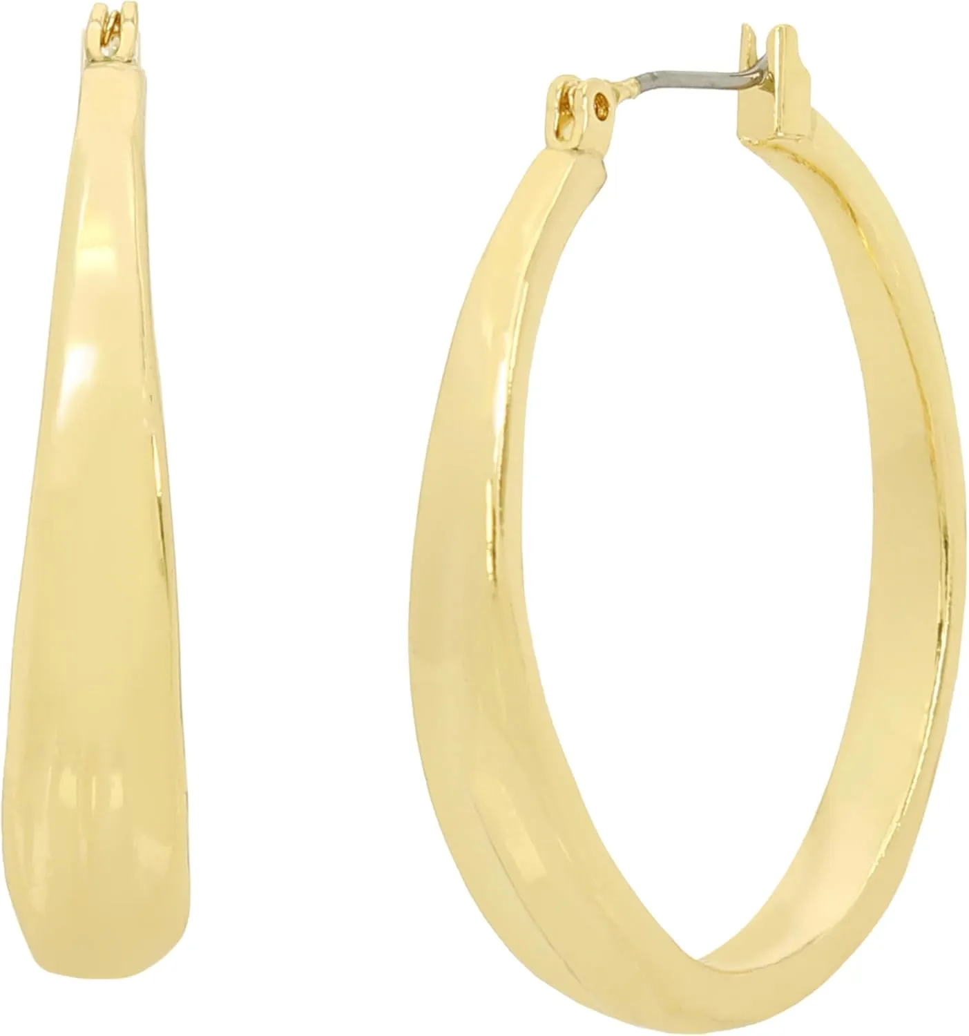 Robert Lee Morris Soho Womens Textured Hoop Earrings