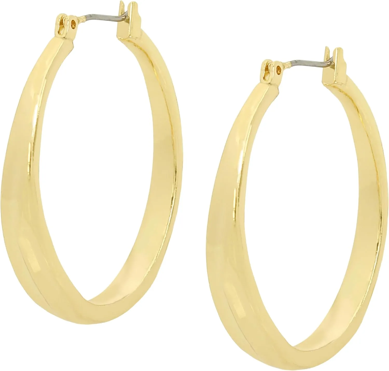 Robert Lee Morris Soho Womens Textured Hoop Earrings