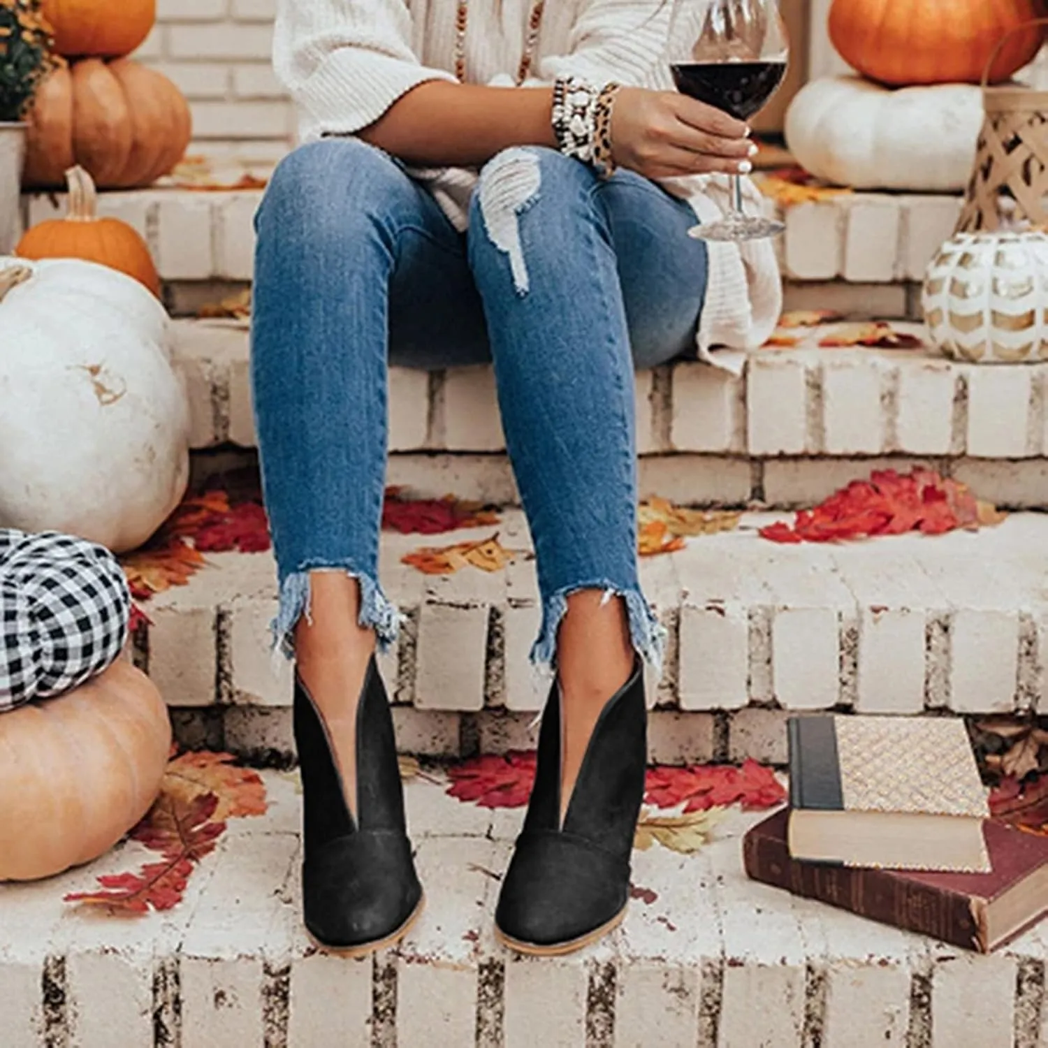 SBGMoSJ Black Ankle Boots for Women Low Heel Grey Women Ankle Boots Stiletto 3 Inch Flat Denim Boots for Women Ankle Booties Booties Black Women Turquoise Boots for Women Western