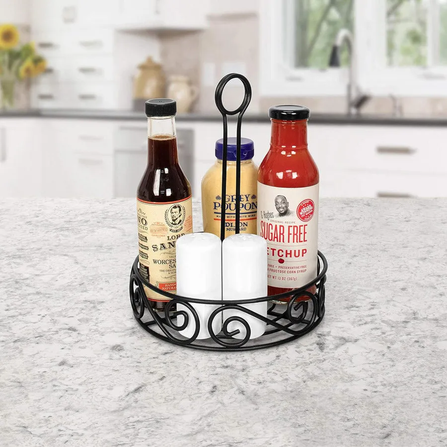 Scroll Tabletop Condiment Caddy
