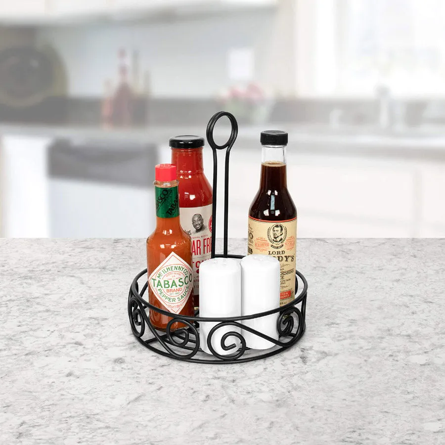 Scroll Tabletop Condiment Caddy