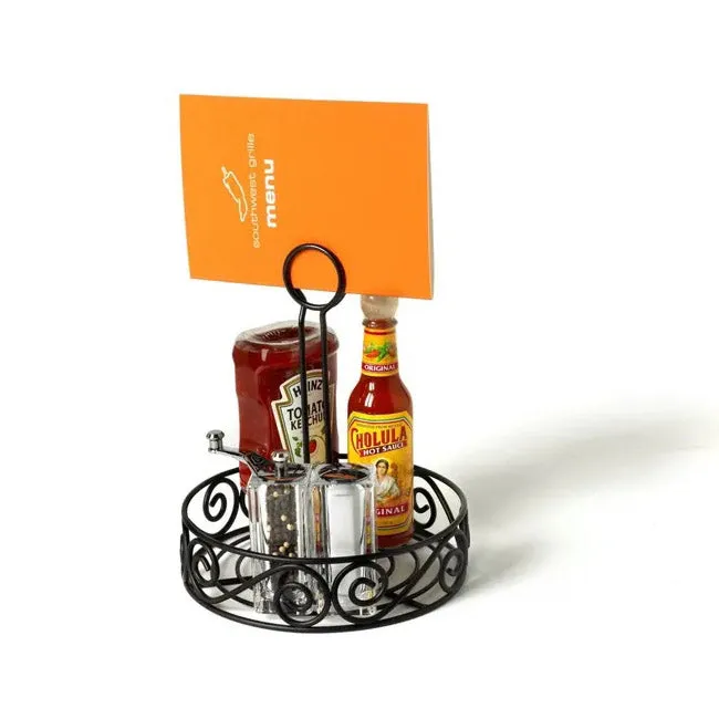 Scroll Tabletop Condiment Caddy