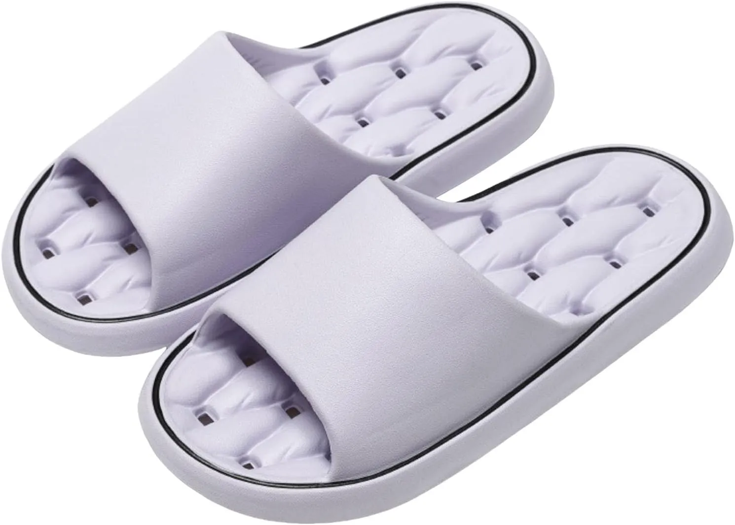 Slippers Same Couple Bathroom for Men and Women Leaking Water Soft Bottom Comfortable Glitter for Women