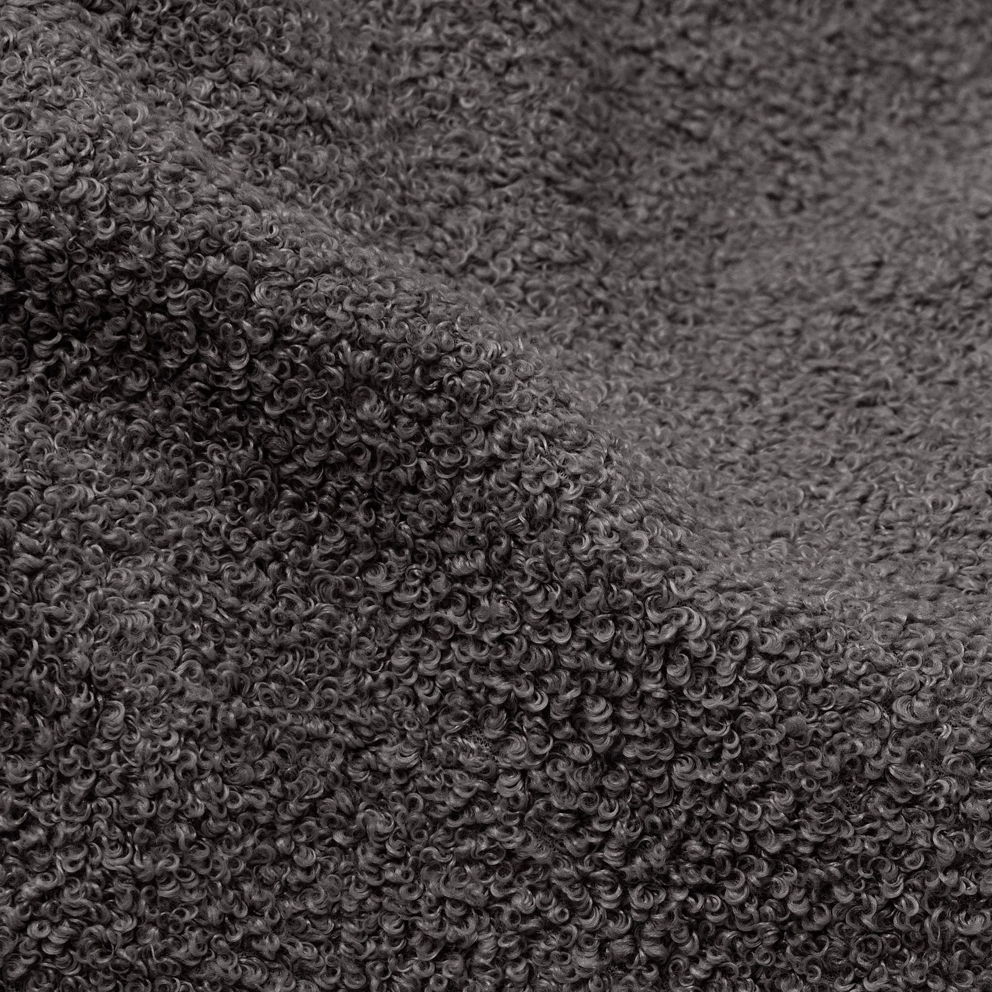 Sloucher Bean Bag Sofa - Boucle Graphite Grey