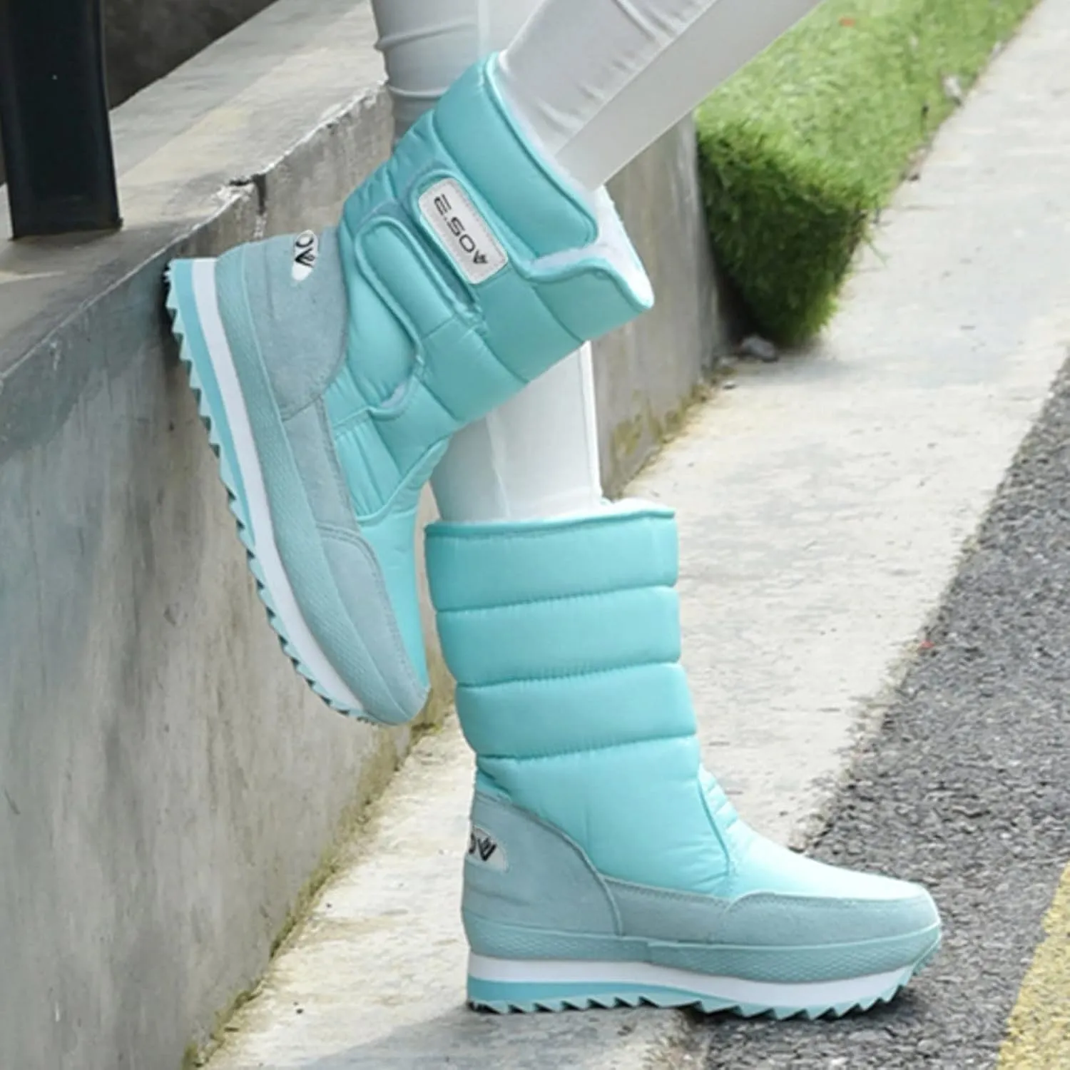 Snow Boots for Women Waterproof Anti Slip Women's Short Snow Boots Winter Boots Women Size 8 Black Womens Warm Fur Lined Winter Snow Boots Waterproof Platform Women Winter Snow Boots