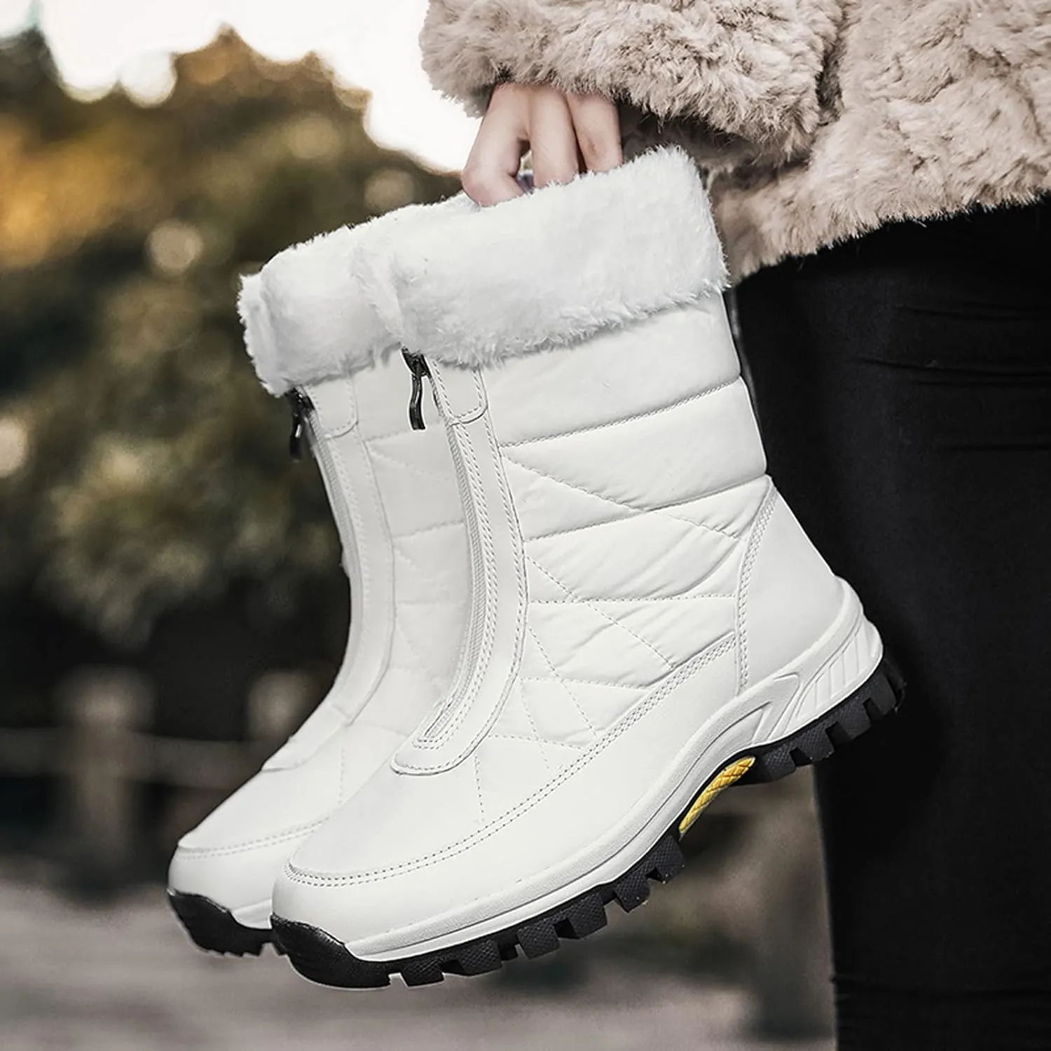 Snow Boots for Women Waterproof Insulated Winter Waterproof Boots for Women Woman Winter Boots with Fur Snowboard Boots Women Winter Boot for Women Wide