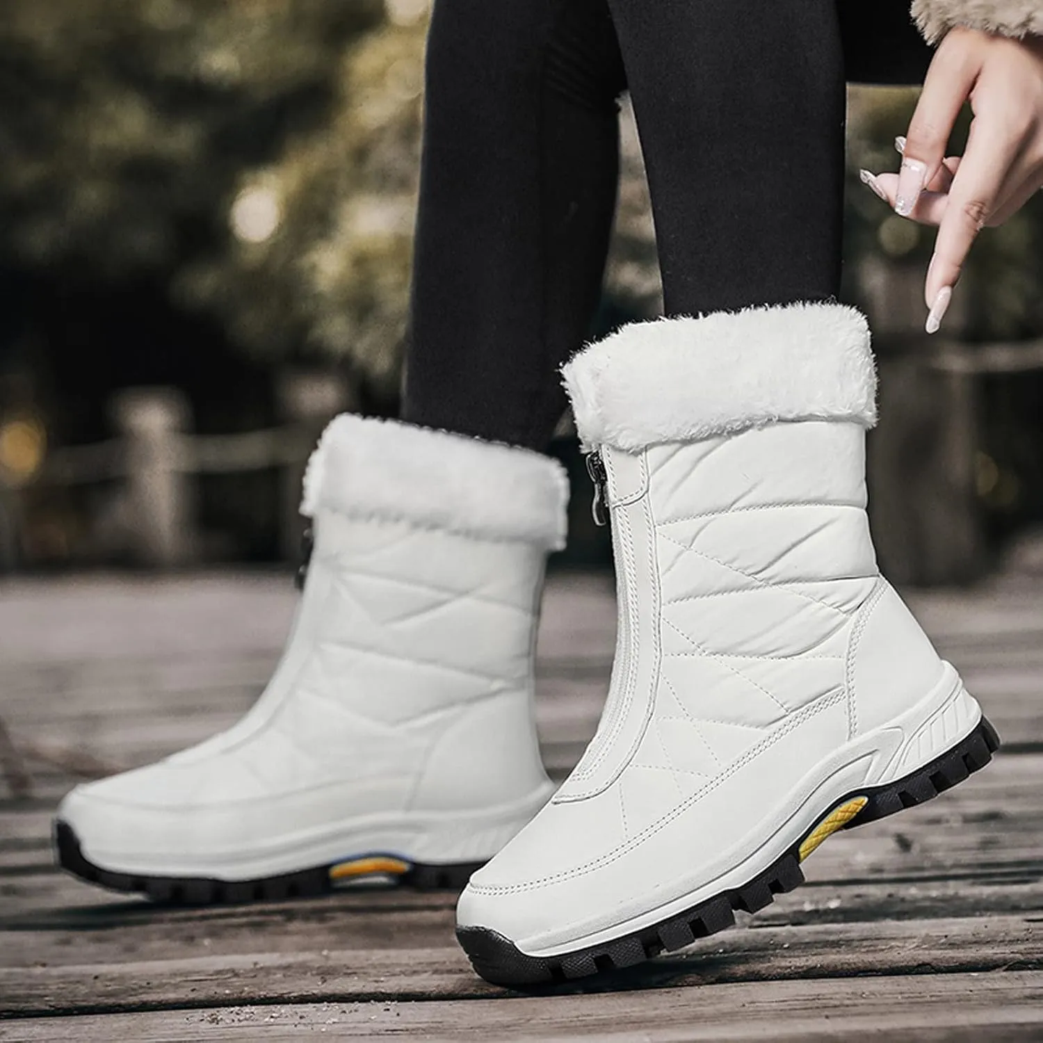 Snow Boots for Women Waterproof Insulated Winter Waterproof Boots for Women Woman Winter Boots with Fur Snowboard Boots Women Winter Boot for Women Wide