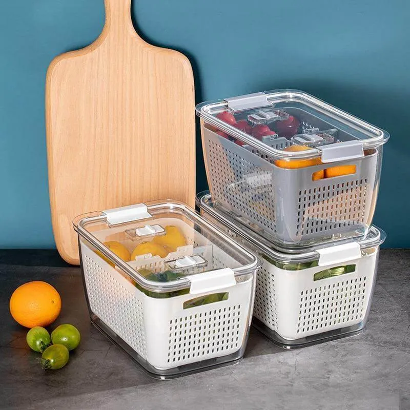 Space Saver Fridge Storage Container Organizers
