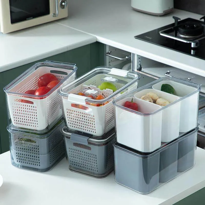 Space Saver Fridge Storage Container Organizers