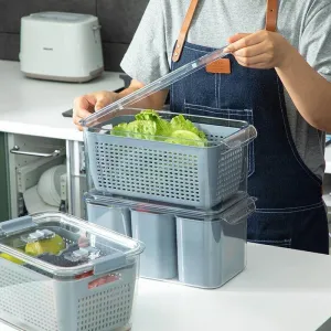 Space Saver Fridge Storage Container Organizers