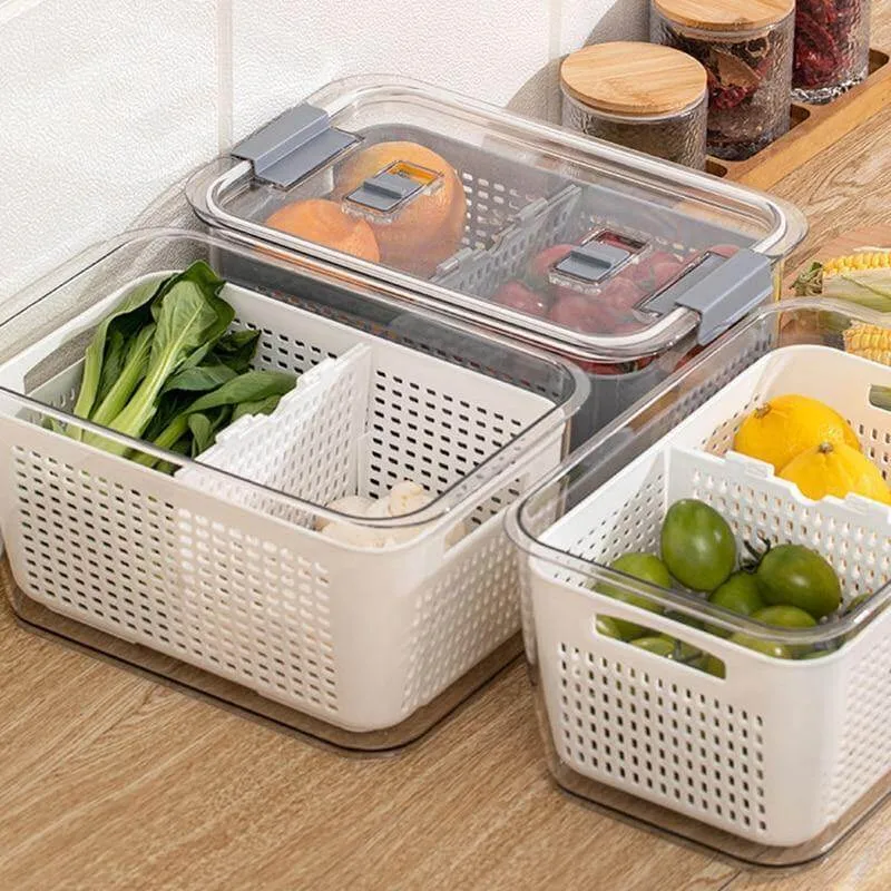 Space Saver Fridge Storage Container Organizers