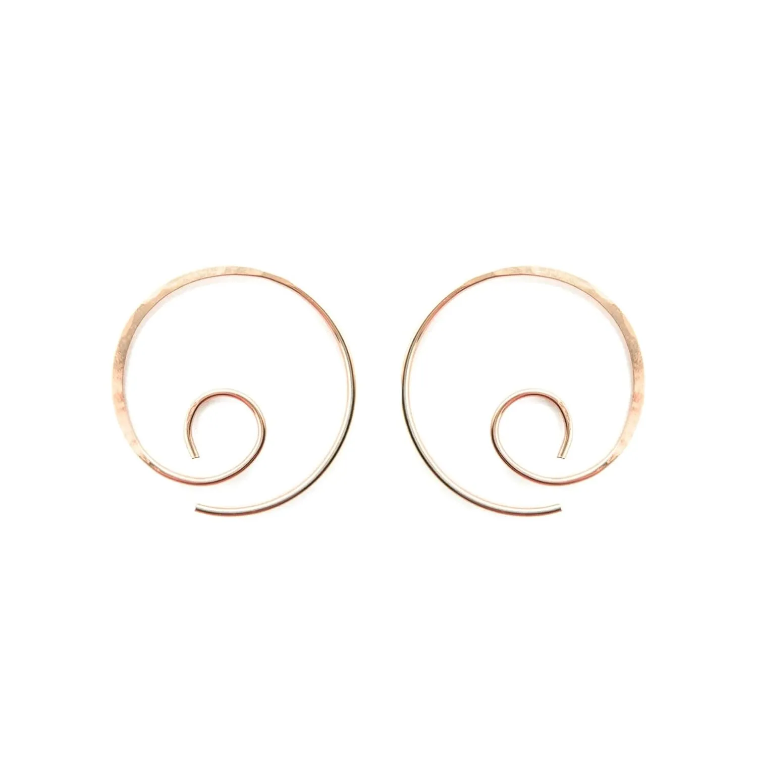 Spiral Hoop Earrings - Spiral of Life Hoops - Gold Hoop Earrings - Silver Hoop Earrings - Spiral Hoops (Gold)
